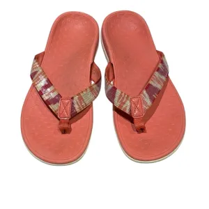 Vionic Orthaheel Tide Sequin MultiColor Flip Flops Thongs Sandals Size US 8