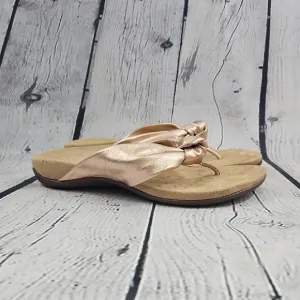 Vionic Pippa Women's Rose Gold Thong Flip Flop Sandals Size 9