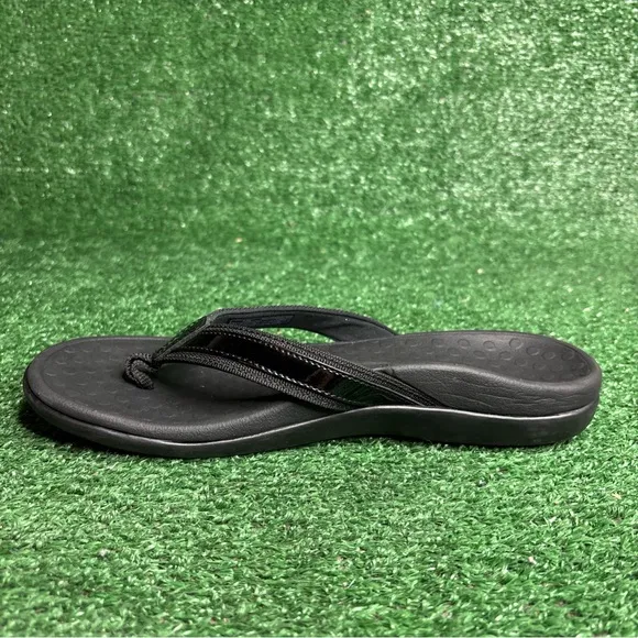 Vionic Tide Sandals Women's Size 9 Black Flip Flops - NEW