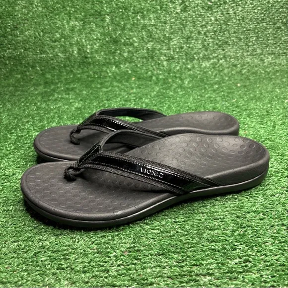 Vionic Tide Sandals Women's Size 9 Black Flip Flops - NEW