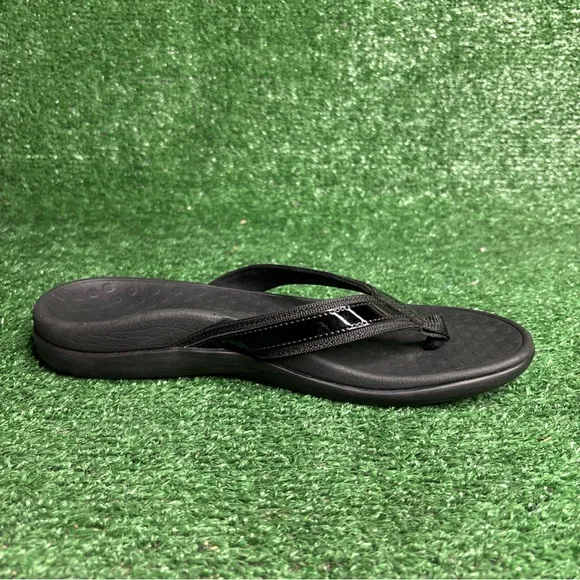 Vionic Tide Sandals Women's Size 9 Black Flip Flops - NEW