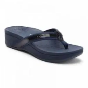 Vionic High Tide II Navy Thong Comfort Sandals Sz 10