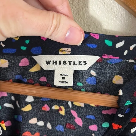 WHISTLES Multicolor Pearl Fiesta Print Dress