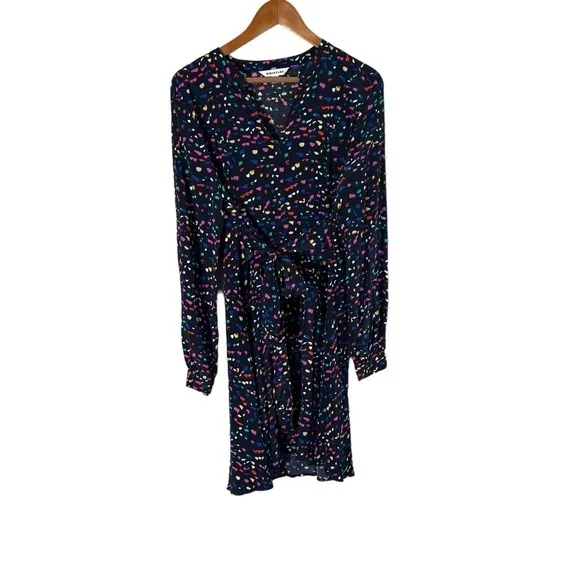 WHISTLES Multicolor Pearl Fiesta Print Dress