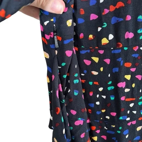 WHISTLES Multicolor Pearl Fiesta Print Dress