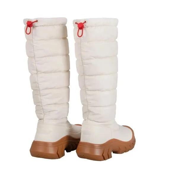 White . Hunter Tall boots