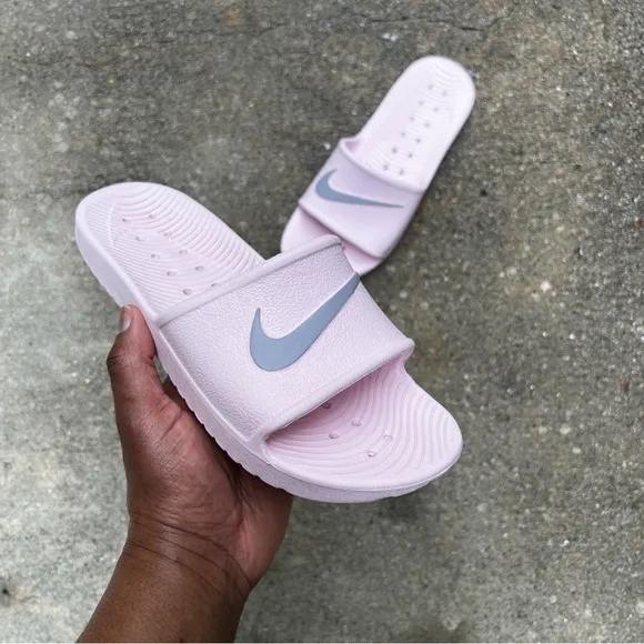 WMNS NIKE KAWA SHOWER SANDALSSWOOSH LIGHT BUBBLE GUM BABY PINKS WATER ROSE