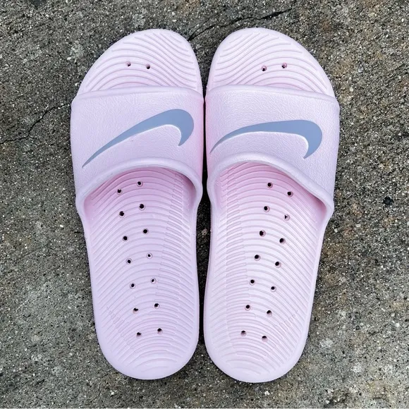 WMNS NIKE KAWA SHOWER SANDALSSWOOSH LIGHT BUBBLE GUM BABY PINKS WATER ROSE