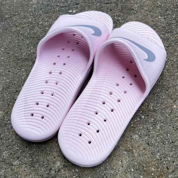 WMNS NIKE KAWA SHOWER SANDALSSWOOSH LIGHT BUBBLE GUM BABY PINKS WATER ROSE