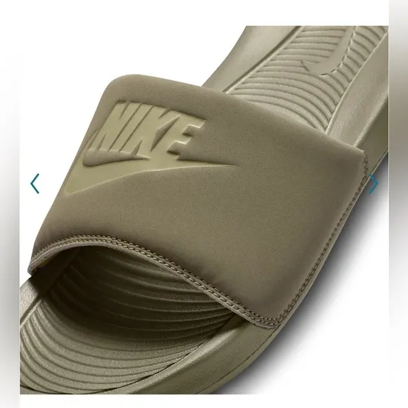 WMNS NIKE VICTORI ONE SLIDES JUSTDO IT OLIVES ARMY PRINTS
