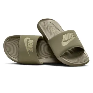 WMNS NIKE VICTORI ONE SLIDES JUSTDO IT OLIVES ARMY PRINTS