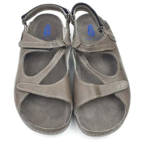 Wolky Leif slingback Sandals comfort  adjustable lightweight walking EU42