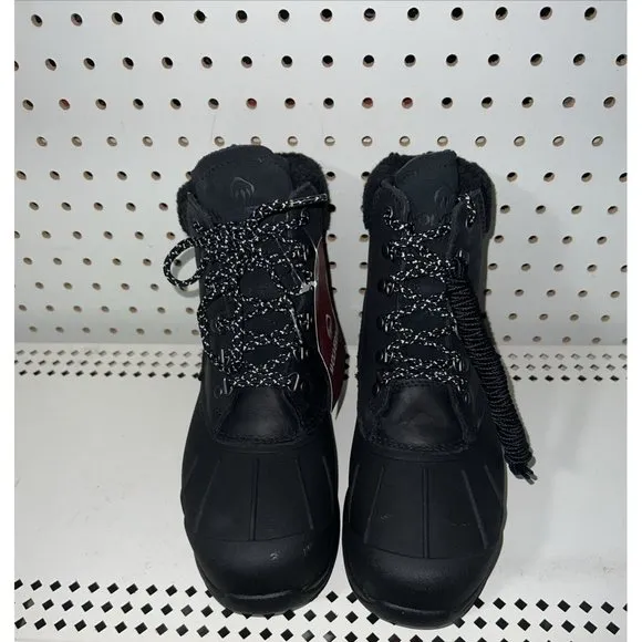 Wolverine Frost Womens Leather Waterproof Insulated Winter Snow Boots Size 8