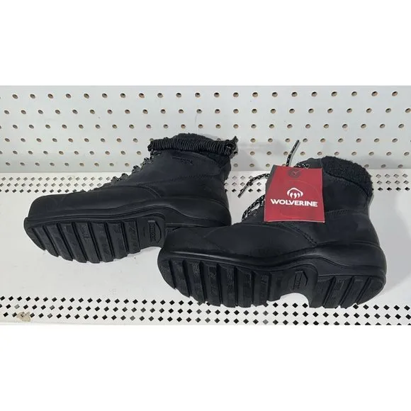 Wolverine Frost Womens Leather Waterproof Insulated Winter Snow Boots Size 8