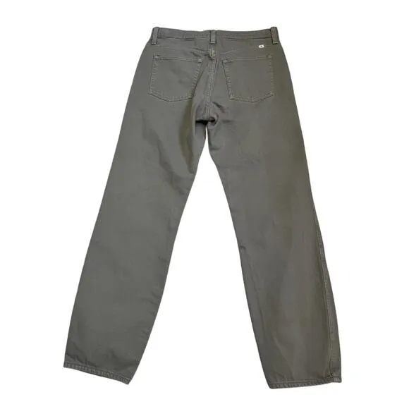 Women’s 28 Sunday Best Aritzia Khaki Straight Leg Pants 100% Cotton Olive