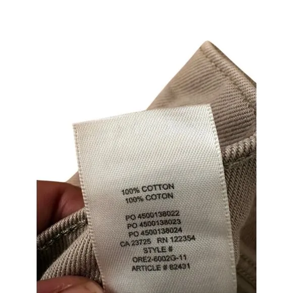Women’s 28 Sunday Best Aritzia Khaki Straight Leg Pants 100% Cotton Olive