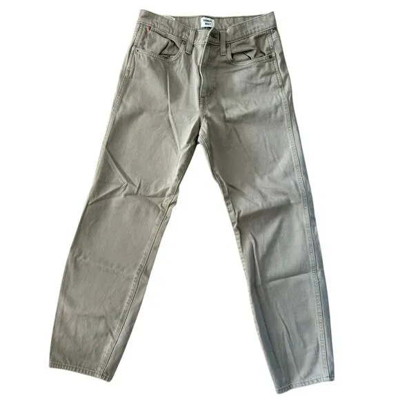 Women’s 28 Sunday Best Aritzia Khaki Straight Leg Pants 100% Cotton Olive
