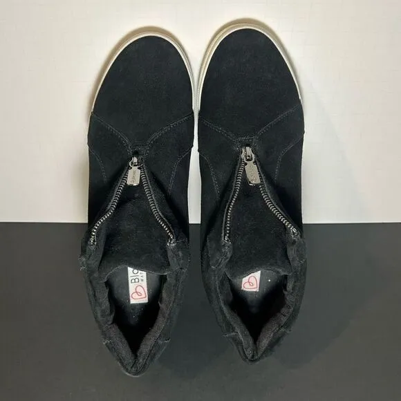 Womens BLONDO Glenda Black Suede Waterproof Zip Up Boots / Size 11 Medium