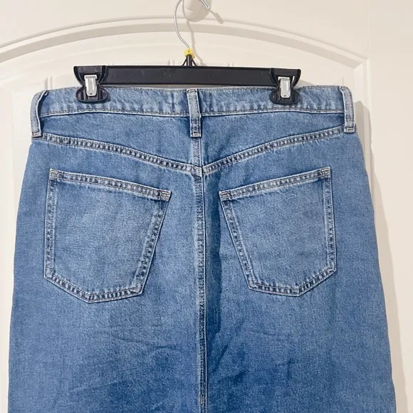 Women's High-Rise Denim Maxi Skirt - Universal Thread Medium Wash Size 10
