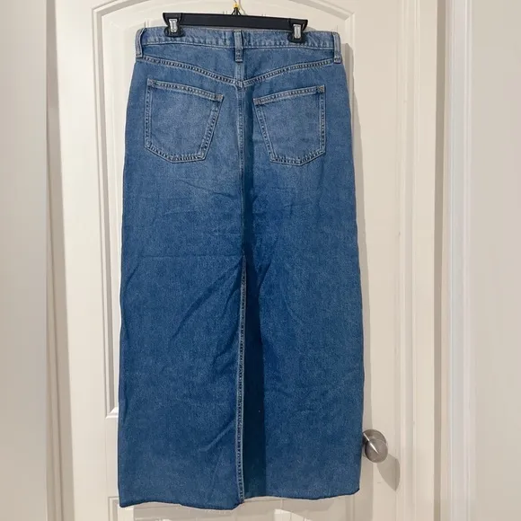 Women's High-Rise Denim Maxi Skirt - Universal Thread Medium Wash Size 10
