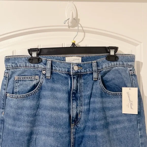 Women's High-Rise Denim Maxi Skirt - Universal Thread Medium Wash Size 10