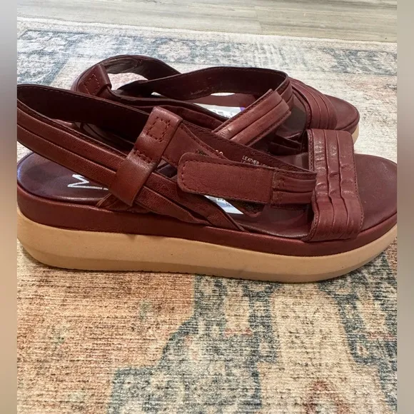 Women's Miz Mooz Asymmetrical Leather Sandals