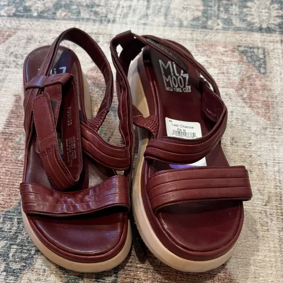 Women's Miz Mooz Asymmetrical Leather Sandals