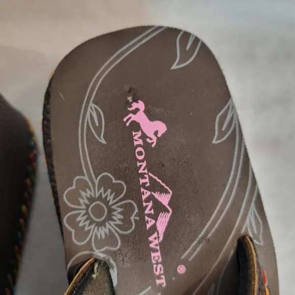 Women's Montana West Brown Platform Flip Flops Sandals Size 11