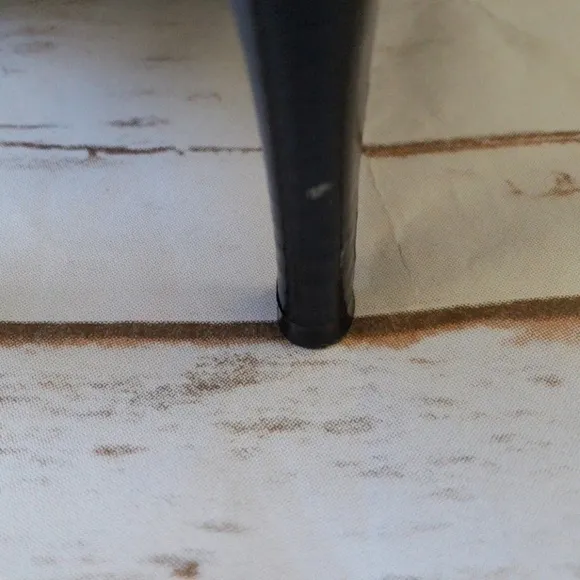 Worthington Chantal purple heeled boots with gold buckle