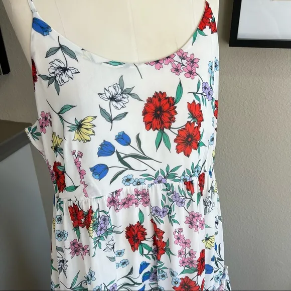 YUMI KIM ivory St. Martin floral tiered ruffle chiffon maxi