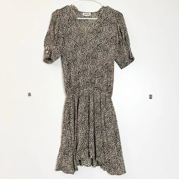 Zadig &amp; Voltaire Russel leopard print short sleeve dress
