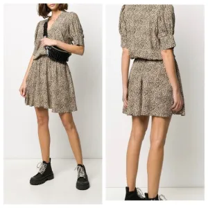 Zadig &amp; Voltaire Russel leopard print short sleeve dress