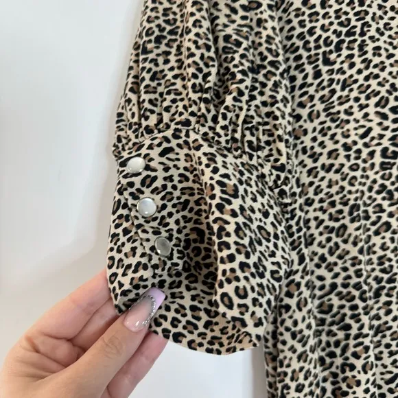 Zadig &amp; Voltaire Russel leopard print short sleeve dress