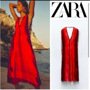 Zara TIE DYE Maxi Dress/ Beach Coverup with Beaded Ties Size Small (2-6)
