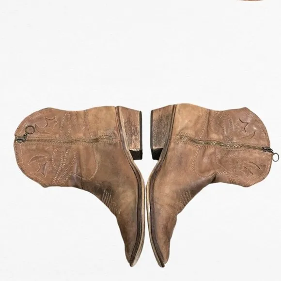 Zigi Soho Western Boots Brown Size 9.5