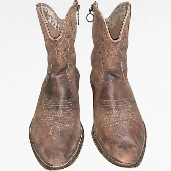 Zigi Soho Western Boots Brown Size 9.5