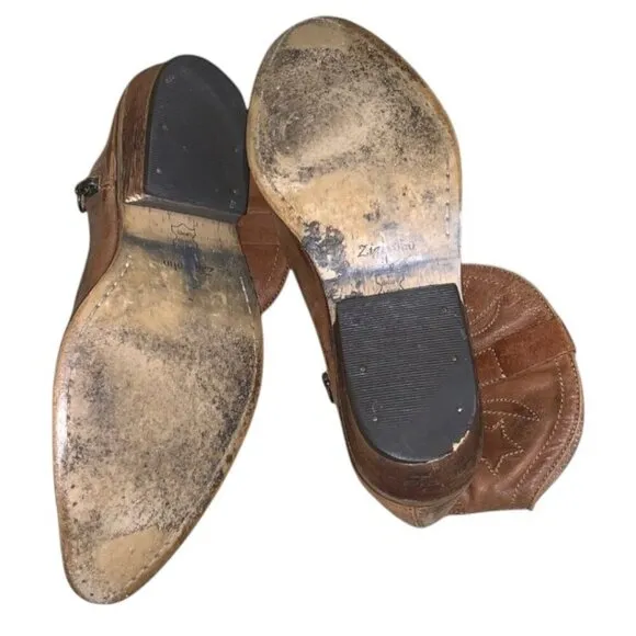 Zigi Soho Western Boots Brown Size 9.5